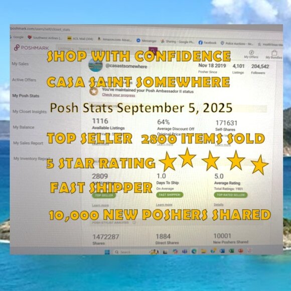 5 STAR SELLER FAST Shipper CASA SAINT SOMEWHERE - Picture 4 of 6